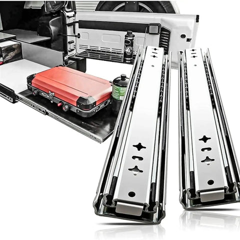 Heavy Duty Drawer Slides 53mm With Ball Bearings For Smooth Quiet Operation 120kg Load Detachable No Lock Rails 1 Pair 350mm