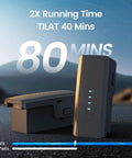 Dual drone battery packs showcasing 80-minute flight time for Super Cool Three Axis Gimbal Drone With Camera For Adults