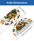 Kick Your Cabinetry Up A Notch With These Slick Autumn Cup Cabinet Handles, Thanksgiving Print, Durable PBT Body, Stainless Steel Screw Set For Quick Drawer Makeovers, dimensions 90mm x 38mm.