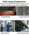 Fast Lane High Pressure Airless Paint Sprayer With Heavy Duty Hose Kit applied in professional ship and wall coating projects.