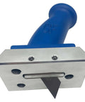 Pro Grade Pre Insulated Duct Panel Cutter Kit featuring cutter head, blue handle, metal blade for polyurethane duct panels