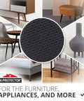 Non Slip Furniture Pads 8 Pack Premium 2 Inch Self Adhesive Rubber Feet Anti Skid Floor Protectors Keeps Sofas And Chairs From Sliding