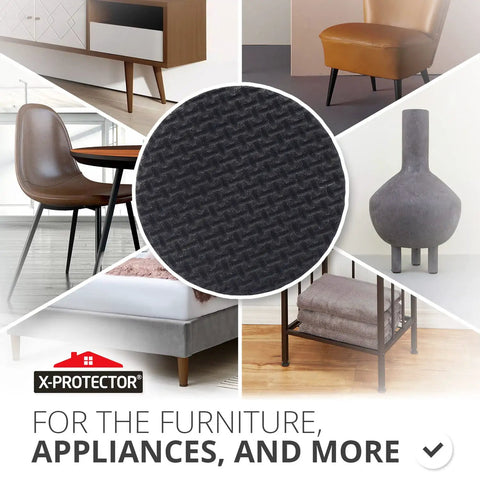 Non Slip Furniture Pads 8 Pack Premium 2 Inch Self Adhesive Rubber Feet Anti Skid Floor Protectors Keeps Sofas And Chairs From Sliding