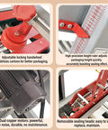 No Fuss Heavy Duty Automatic Tape Carton Sealing Machine adjustable handwheel and height ruler for precise packaging.