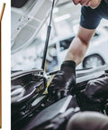 Flexible Grease Extension Hose For High Pressure, Heavy Duty Lubrication Tube next to mechanic working on engine