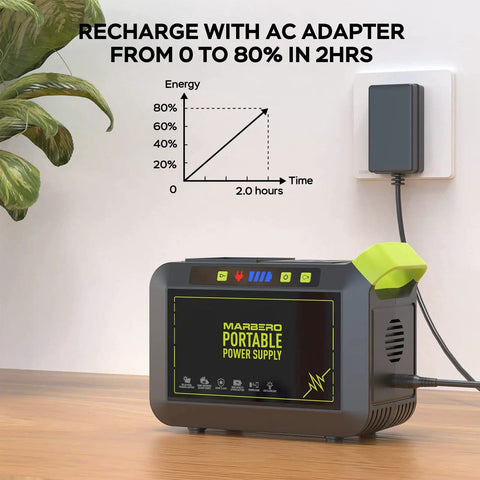 Portable Power Station 88Wh Lithium Battery Solar Generator With Fast Charging And AC Outlet 120W Peak Power Bank