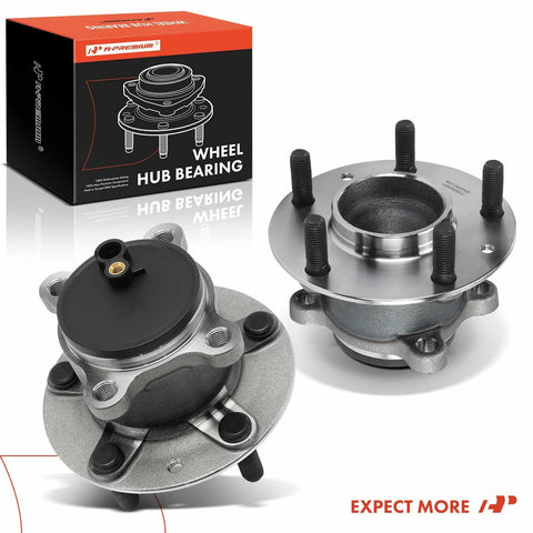 Two Pack Rear Wheel Bearing And Hub Assembly Replacement Kit For Mazda CX 3 2016 2021 5 Lug FWD Only Durable Hub And Bearing Set