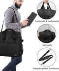 Man carrying Padded Stand Mixer Travel Bag For 6 To 8 Quart KitchenAid with multiple handles and adjustable shoulder straps