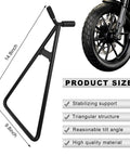 Universal Heavy Duty Motorcycle Triangle Stand With Rear Side Kickstand And Wheel Holder For 80 To 500 CC Dirt Pit Bike Motocross