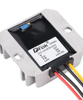 Close-up of a Pair Of DC To DC Buck Converters 8 To 35V In To 3 To 24V Out Adjustable 5A Step Down Regulator with wires