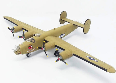 Model Kit B24J Bomber Airplane For Hobbyists And Builders Dope Detailed Snap Together Craft Project Educational Toy For Kids And Adults