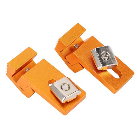 Badafaci 2PCS Aluminum Tiger Claw Side Clamps For 3018 Pro Ultra CNC Machine Low Profile Design with secure grip.