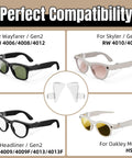 Clear Side Shield Accessory For Ray Ban Meta Wayfarer Skyler Headliner Gen 2 And Oakley Meta HSTN Smart Glasses compatibility image