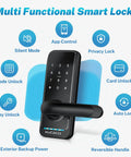 Smart Door Lock With Keypad And Keyless Entry IP66 Weatherproof Rock Solid App Control with multi-functional features