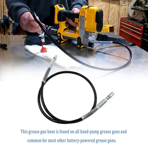 Grease Gun Hose Kit For 20V Max Cordless Grease Gun, 42 Inch Flexible Hose With 1/8 Inch Bore, 7/16-28 UNEF Base, Includes Coupler