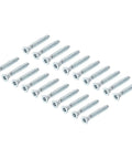 Confirmat Screw 6.3x45mm Hex Socket Wood Screws Zinc Plated 100 Pack Pro Grade For Furniture Building And DIY Projects
