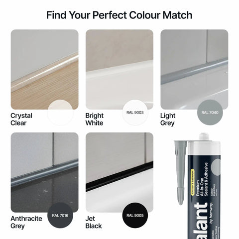 Light Gray Kitchen And Bathroom Sealant And Adhesive Hybrid Polymer That Outperforms Silicone Caulk Waterproof in RAL 7040