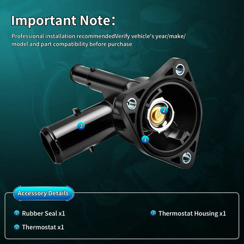 Top Shelf Replacement Thermostat Housing Assembly For Toyota Corolla Prius And Lexus Four Cylinder Engine Cooling System