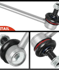 Close-up of Two Front Sway Bar Links For Honda HRV 2016 2022 Stabilizer End Links Replacement Kit with bolt and joint details