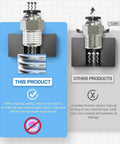 Comparison of One Quarter Inch Air Fittings Assortment Kit with sealed coating vs uncoated threads for air line connections.