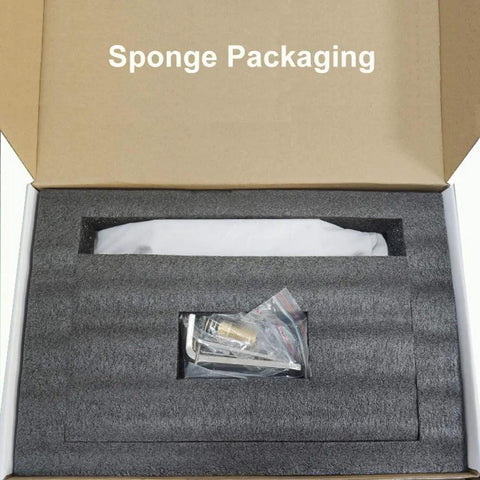 Box with sponge packaging for Waterfall Shower Head With Wall Mounted Panel Square Brass Chrome Finish High Flow Shower System