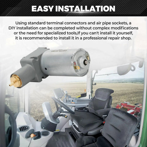 Heavy Duty 12V Air Ride Seat Compressor Fits Grammer Chicago Maximo Actimo MSG93 MSG95 MSG97 Primo Compacto GR1220254 with easy installation.