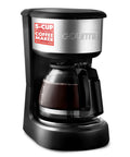 Five Cup Coffee Maker With One Touch Brew Pause And Serve Function Keeps Warm As You Sip Stainless Steel Accents Black Finish