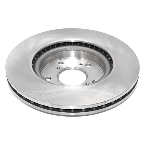 Front view of a Front Vented Brake Rotor Designed For Late Model Applications With High Metallurgical Castings And Multi Vane Design