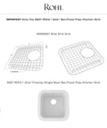 Product diagram for Wire Sink Grid For 5927 Allia Bar Sink And Food Prep Station Stainless Steel With Plastic Feet.