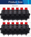 15 Piece Speaker Spring Terminal Clips 12 Way Push Release Connectors For Audio Wiring Terminal Strip Block shown in size