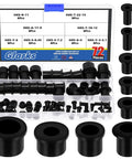 72 Piece Rubber Grommet Set T Type Small Top Hat Grommets Waterproof For Wire Holes Automotive Firewall Passages