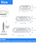 Forty Piece Heavy Duty Stainless Steel L Brackets showing size dimensions and screws for furniture repair kit.