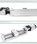 Badass Heavy Duty Cnc Linear Stage Actuator With 400W 220V Servo Motor And Driver Xyz Axis Slide Table 300Mm Stroke rail guide close up