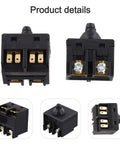 Push Button Switch Replacement Kit For 100mm 4 Inch Angle Grinders And Polishers Durable Plastic And Metal Construction Includes Two Switches For Spare Use Or Dual Tool Setup Easy Install Power Tool Part