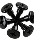Six Pack Heavy Duty Short M6 Step Bolts Tightest Grip Replacement Shoulder Screws For Outdoor Gas Grill Side Shelves Cold Forged Hardware Making A Super Simple Swap A Cinch black stainless steel bolts with smooth cylindrical heads