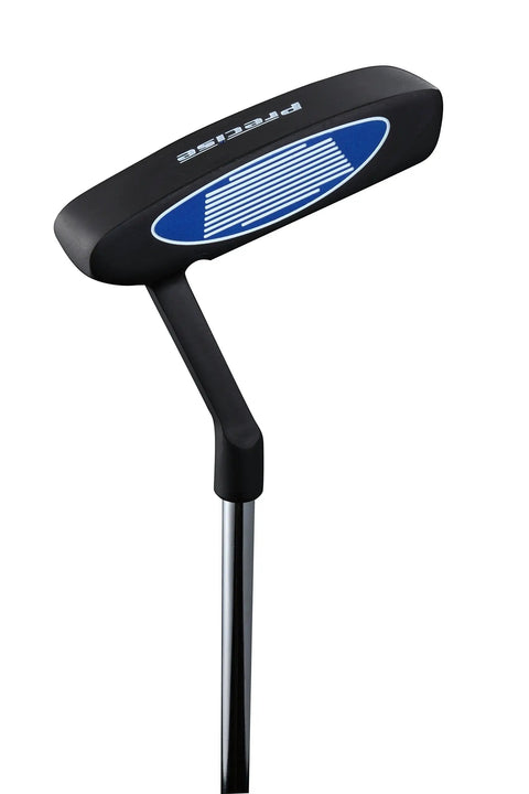 Tall Mens All In One Golf Club Set Right Handed With Driver Woods Hybrid Irons Putter Wedges Stand Bag And Headcovers Built For Beginners Ready To Play Black Blue putter
