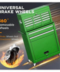 Rolling Tool Chest With 8 Drawers And 2 In 1 Detachable Chest Built Tough Portable Steel Cabinet On Lockable Wheels For garage use