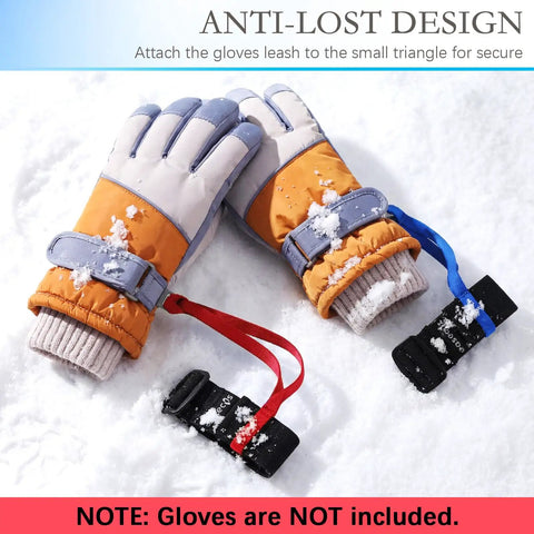 6 Pack Ski Glove Leashes Wrist Lanyards Adjustable Anti Lost Straps for Skiing Snowboarding and Outdoor Adventures in snow