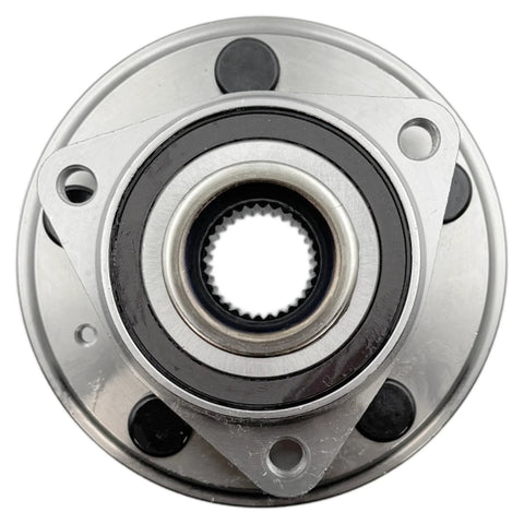Top view of Cadillac Wheel Bearing And Hub Assembly 2Pcs Set For 2008 2019 CTS XTS Camaro And Impala, durable alloy construction.