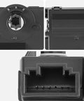 Close-up of connectors and housing for HVAC Air Door Actuator For Subaru Forester 14-24 Crosstrek 16-17 XV Crosstrek 13-15