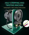 Heavy Duty Wire Twister Machine For Copper Recycling, compact half-stripping and twisting machine, motorized, efficient for wire processing.