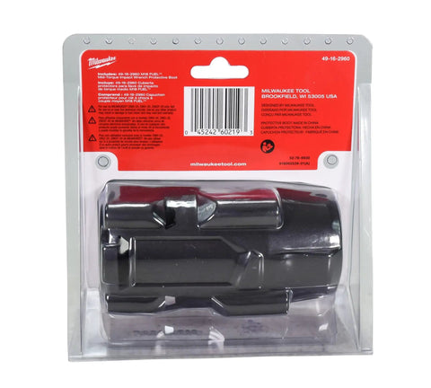 M18 FUEL Mid-Torque Impact Wrench Rubber Protective Boot Fits 2960-20 2962-20 2962P-20 in packaging, durable rubber shield