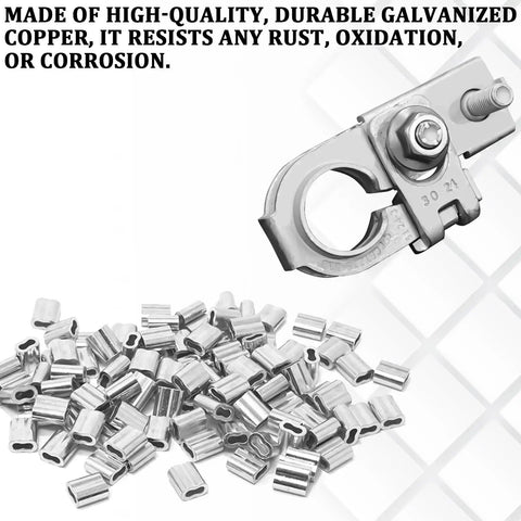 Heavy Duty Positive Battery Terminal Top Post Clamp With Cap And Nuts For Hyundai Kia Tight Bolt On Fits Like A Glove Boss Grade Upgrade 919803X010, galvanized copper clamp with connectors.