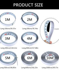 Precision Folding Tape Measure And Measuring Ruler Kit For Tough Woodworking Jobs High Visibility White Finish with various sizes displayed.