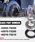 Rear Axle Bearing Inner Spacer Oil Seal Kit For Nissan Titan 2004-2007, Frontier 2005-2017, Xterra 2006-2015 installation