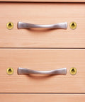 Top Shelf Vintage Style Brass Screws With Flush Caps, Self Tapping Decorative Fasteners For Antique Cabinets And Wooden Boxes, Straight Up 15mm Gold Finished Hardware Pack Of 16 on drawers.