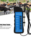 Up To 7000V Electric Fence Tester For Wires, Exciters, Grounding And Fence Assemblies, Multifunction Voltage And Tension Meter For Farms, Gardens, Sheep, Pets, And Horses, handheld blue unit