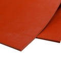 Red Silicone Rubber Sheet 60A Durometer One Thirty Second Inch Thick Nine By Twelve Inch No Adhesive Backing High Temp Gasket