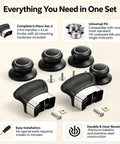 Awesome Six Piece Replacement Set For Your Kitchen Pots Handles And Lid Knobs Bakelite Heat Resistant Cookware Repair Kit For Saucepans Pressure Cookers And Glass Lids Easy Fix Upgrade, 2 handles 4 knobs
