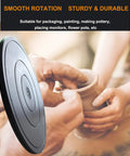 Two Pack 16 Inch Lazy Susan Turntable Set With Heavy Duty 360 Degree Swivel in use for pottery making